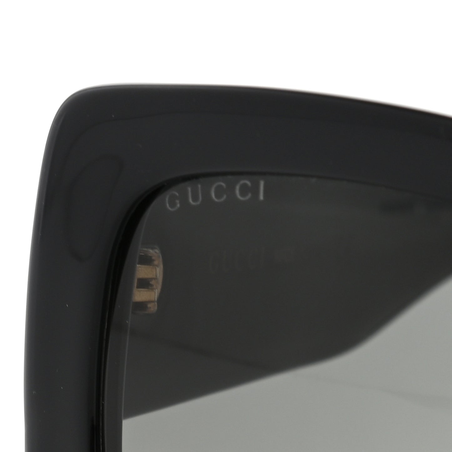 Acetate Square Frame Sunglasses GG0141S Black