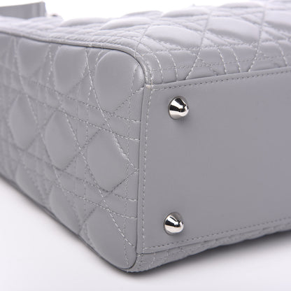 Christian Dior Lambskin Cannage Large Lady Dior Grey 5 of 8