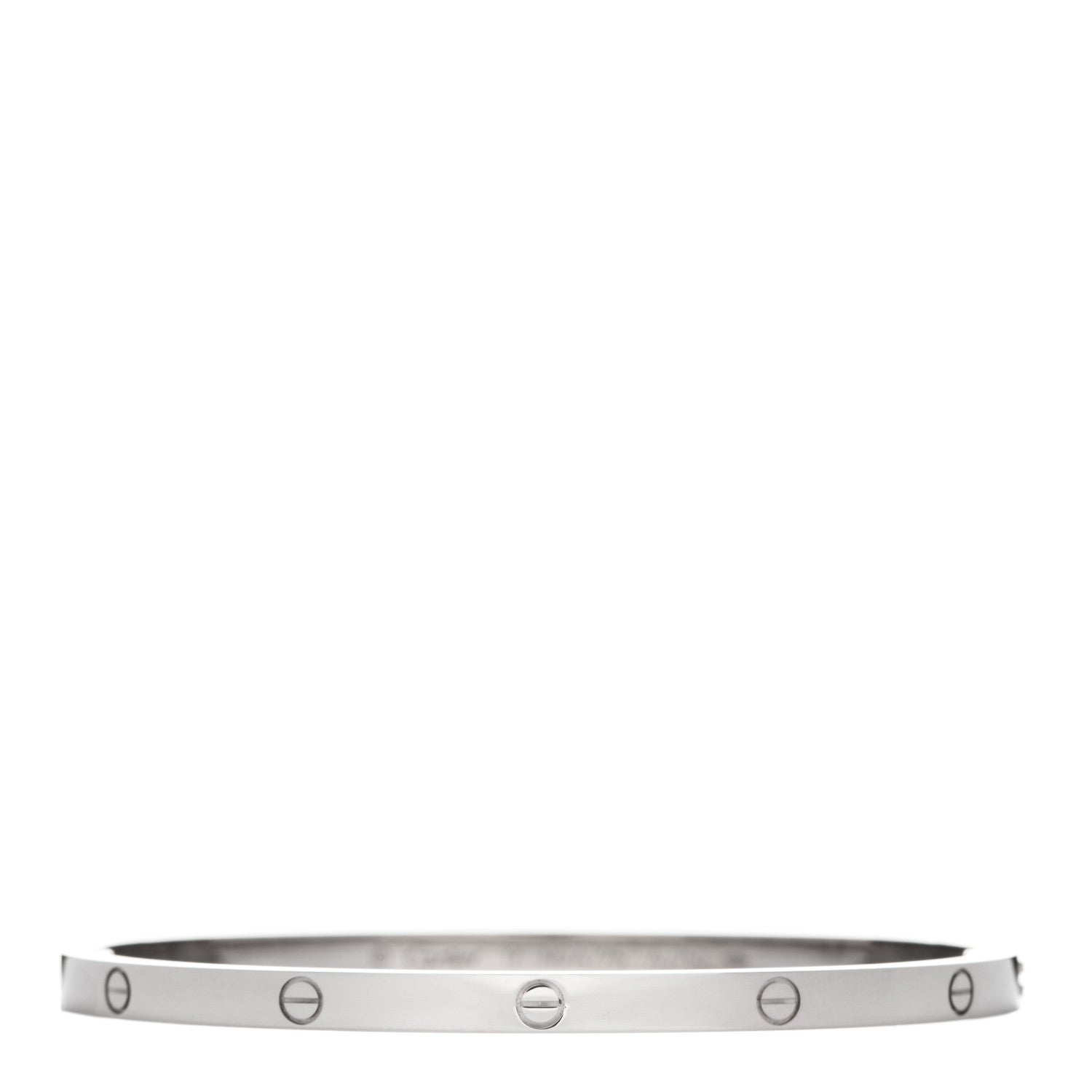 Cartier 18K White Gold Small LOVE Bracelet 17 1 of 5