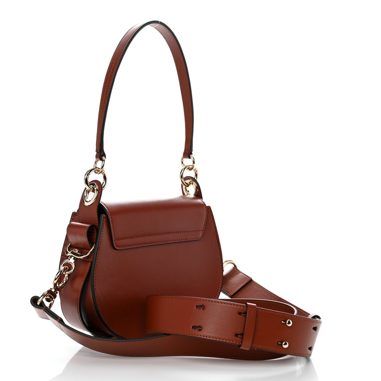 Chloe Calfskin Small Tess Bag Sepia Brown 2 of 9