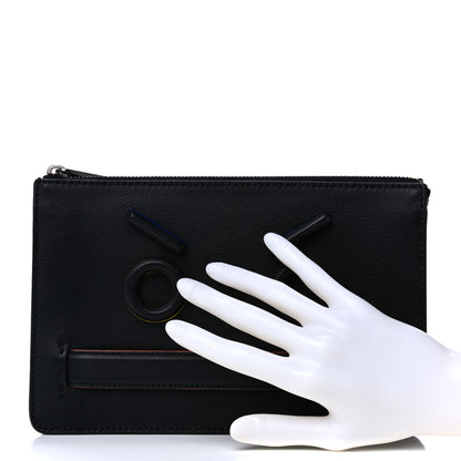 Fendi Faces Slim Clutch Black 2 of 13