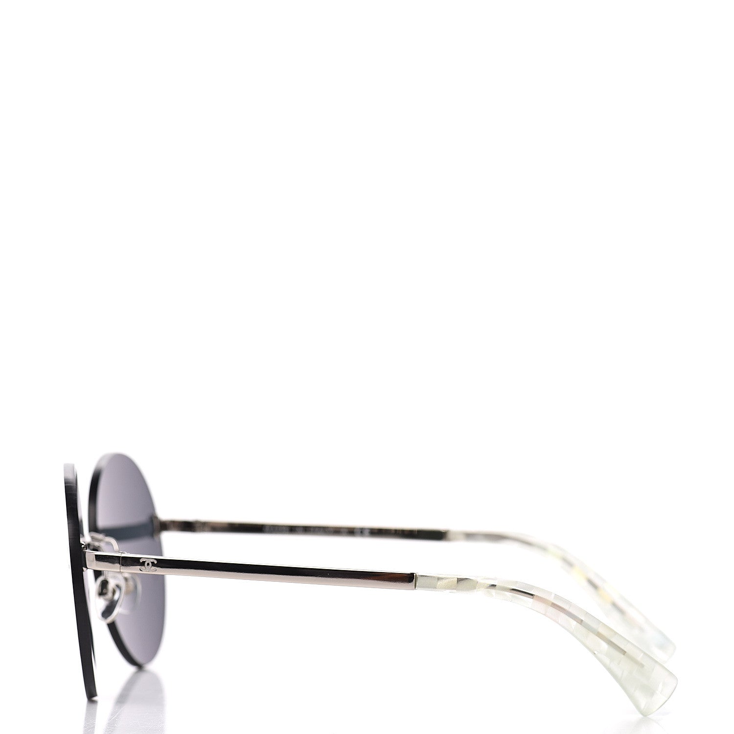 Chanel Mirrored Round Sunglasses 4216 Purple 3 of 7