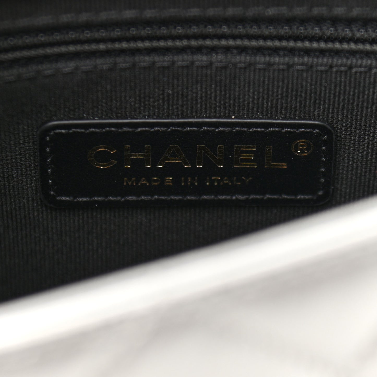 Metallic Lambskin Quilted Small Side Note Flap Grey