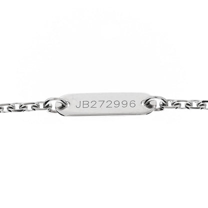 Van Cleef & Arpels 18K White Gold Diamond Vintage Alhambra Pendant Necklace 5 of 7