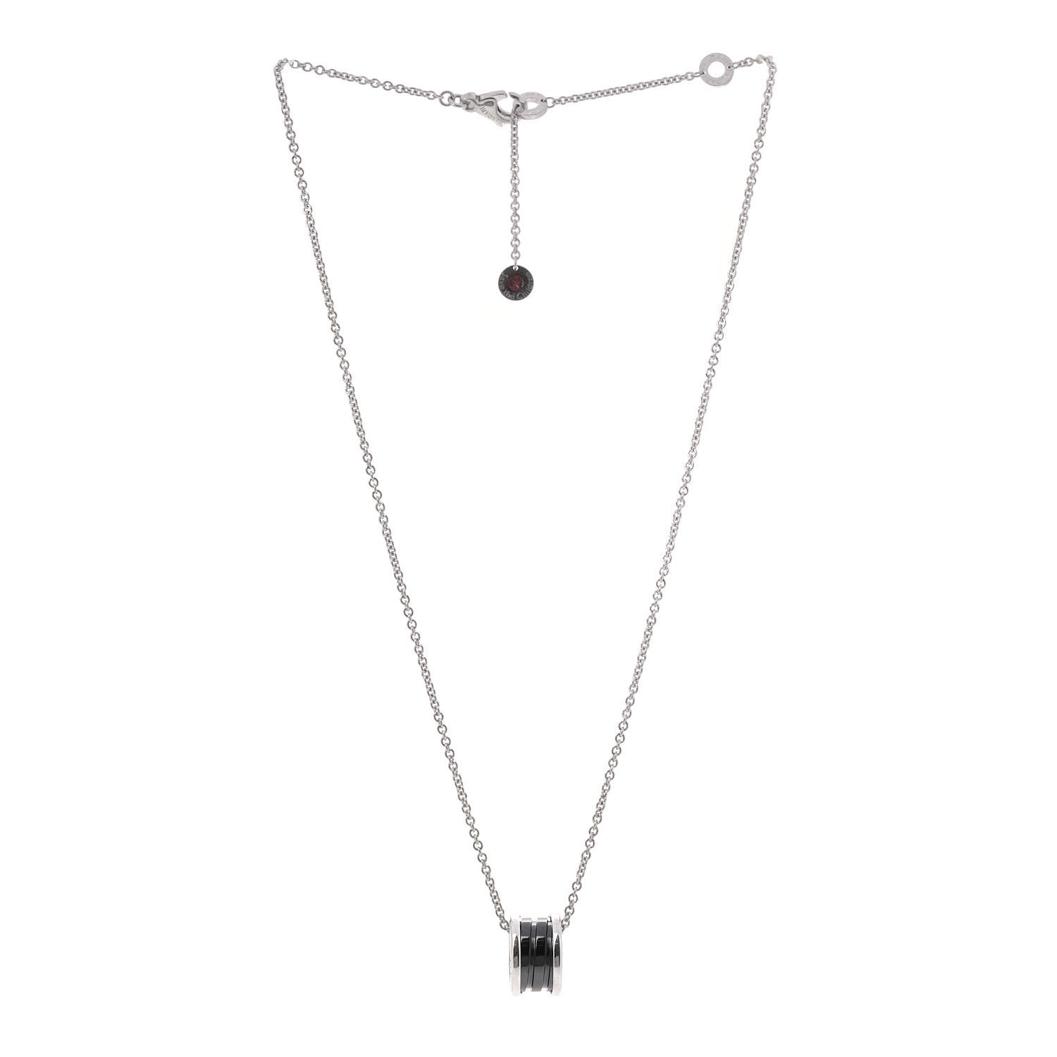 Bulgari Sterling Silver Ceramic Save The Children Pendant Necklace 3 of 13