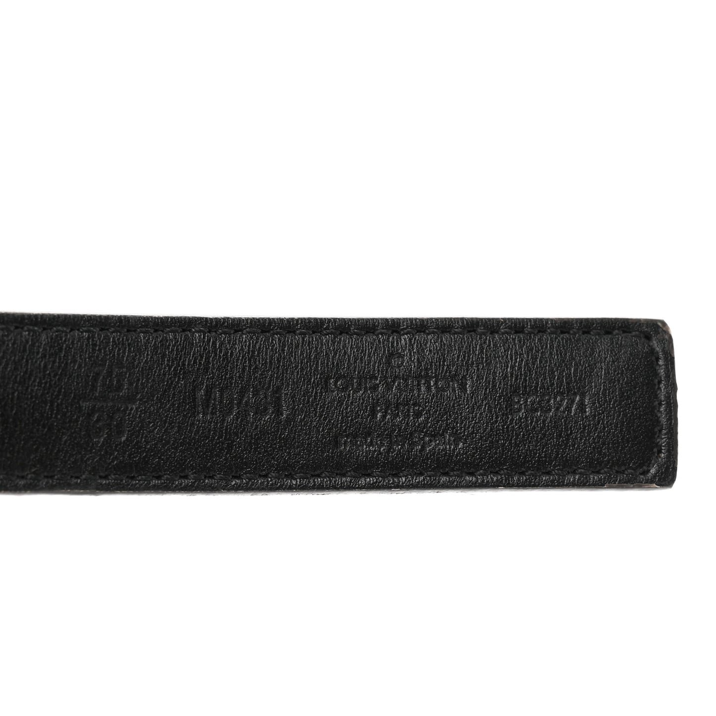 Calfskin Monogram 20mm LV Iconic Reversible Belt 75 30 Black