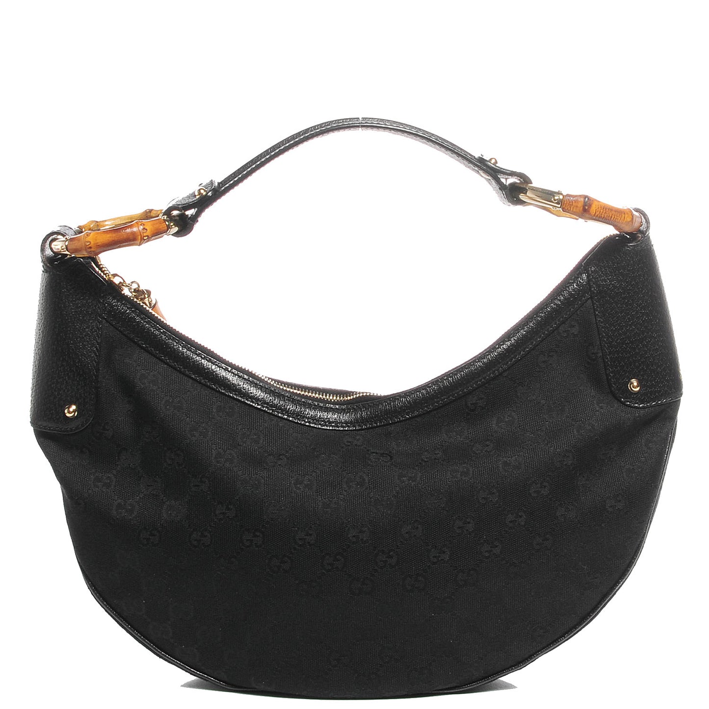Monogram Bamboo Ring Hobo Black
