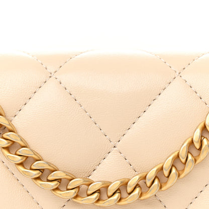 Chanel Shiny Lambskin Quilted Mini Sweetheart Flap Light Beige 8 of 10