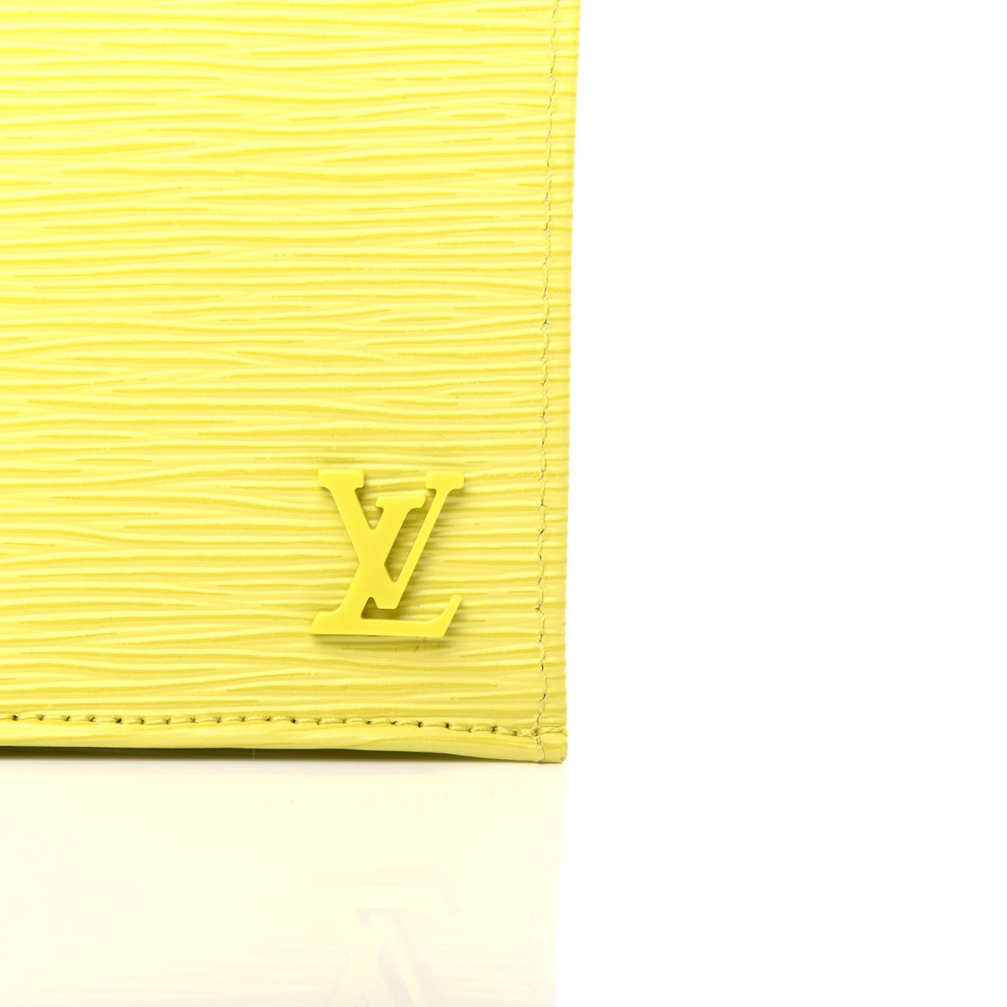 Epi Petit Sac Plat Yellow Citron