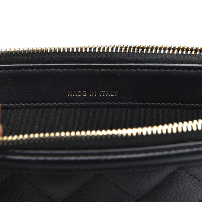 Chanel Caviar Quilted CC Filigree Clutch With Chain Black 8 of 15