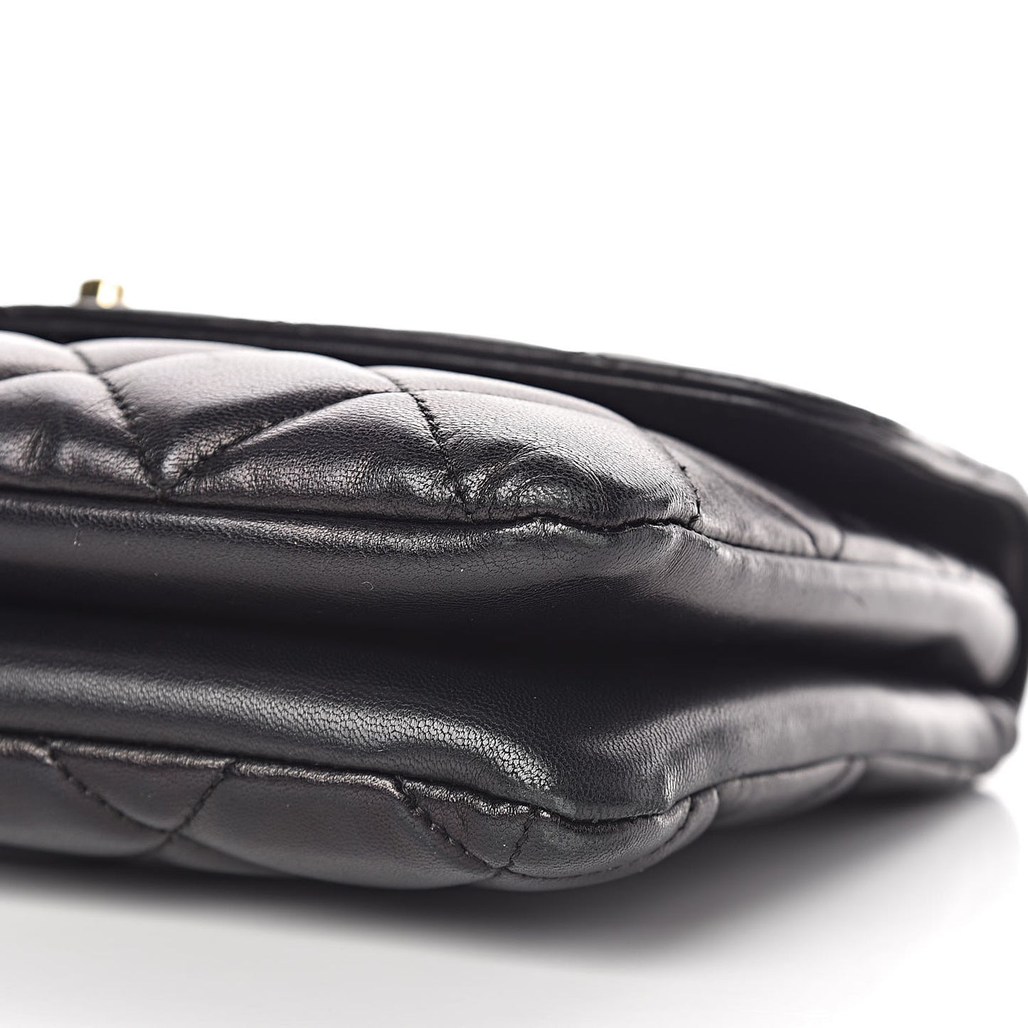 Lambskin Quilted Medium Trendy CC Flap Black