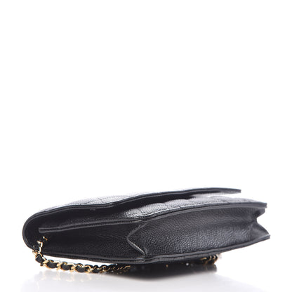Chanel Caviar Quilted Wallet On Chain WOC Black 4 of 11