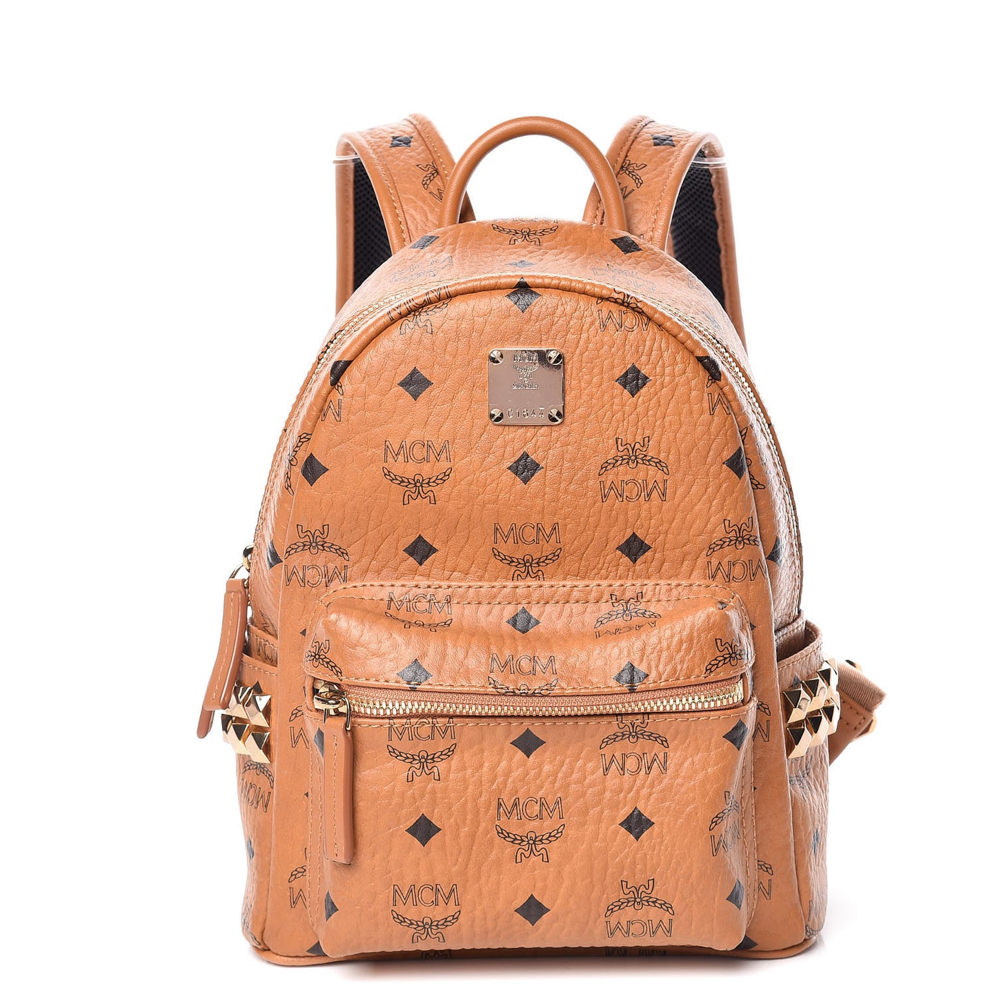 Visetos Side Stud Mini Stark Backpack Cognac