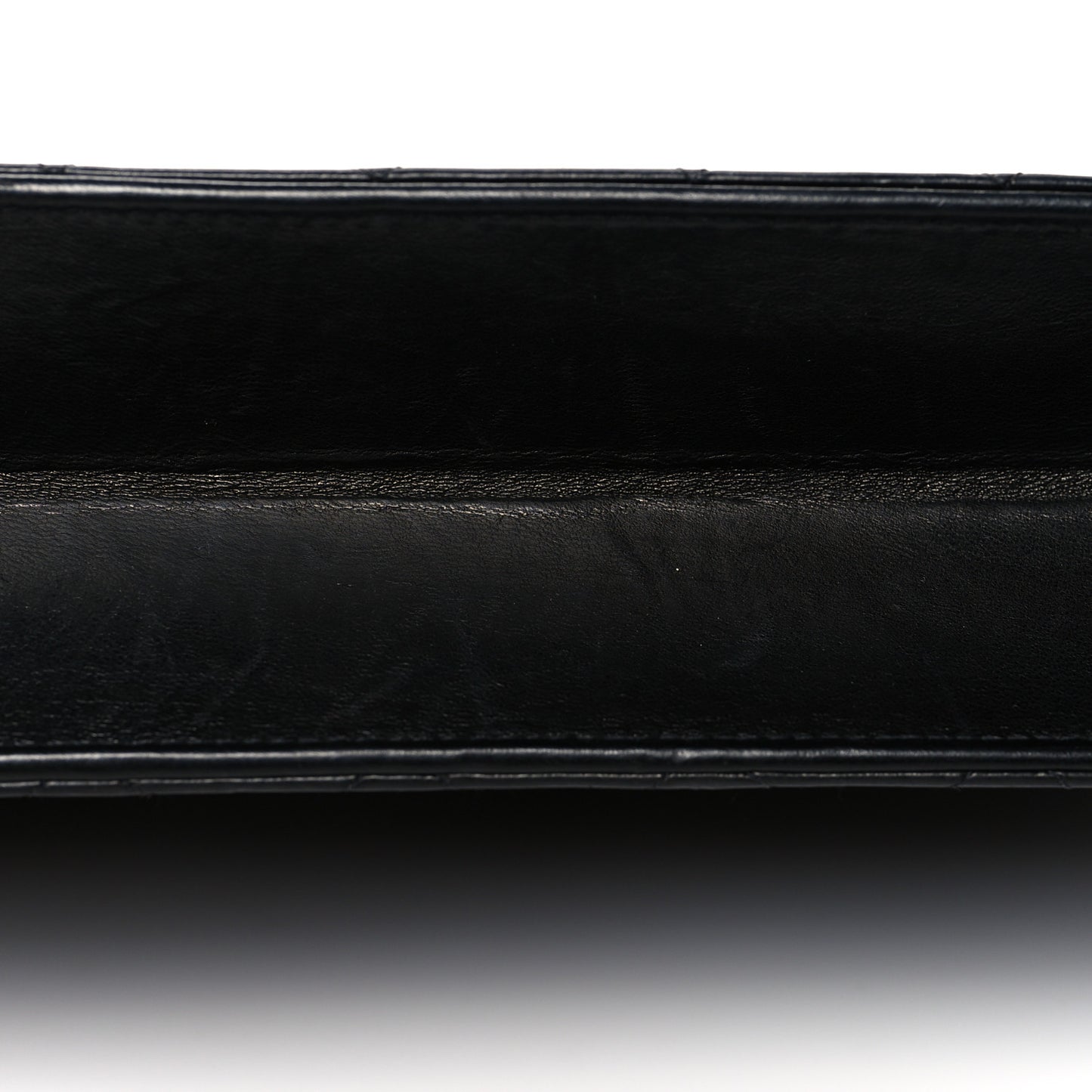 Lambskin Quilted Medium Single Flap Black