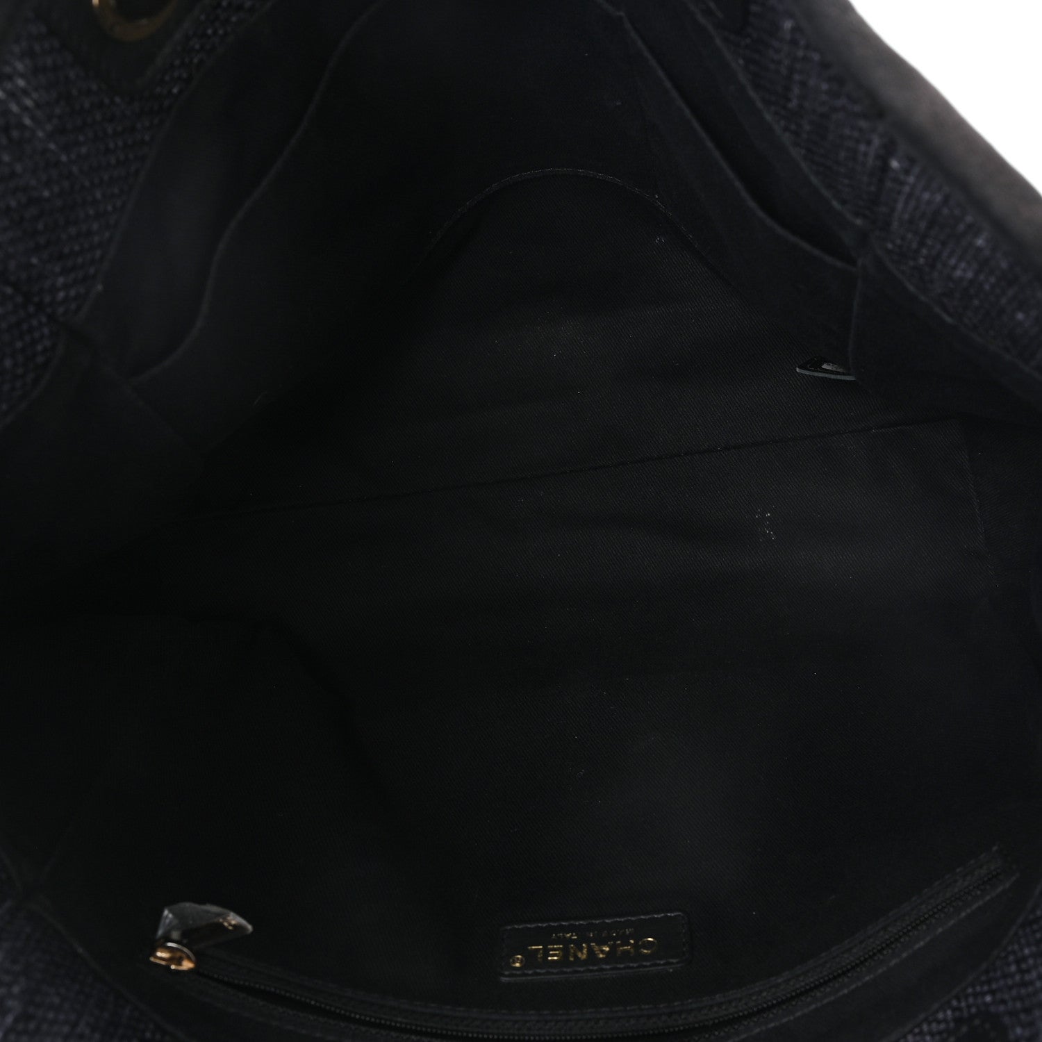 Chanel Woven Straw Raffia Small Deauville Tote Charcoal 5 of 13