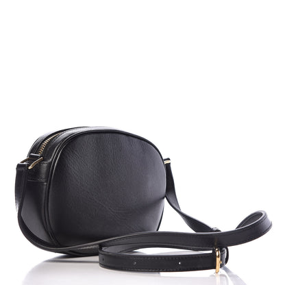 Celine Calfskin Quilted Small C Charm Bag Black 3 of 11