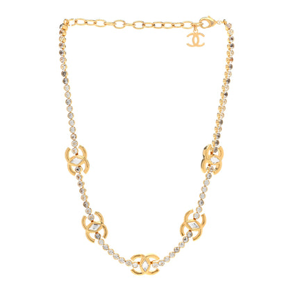 Chanel Metal Crystal CC Marquise Choker Gold 3 of 6