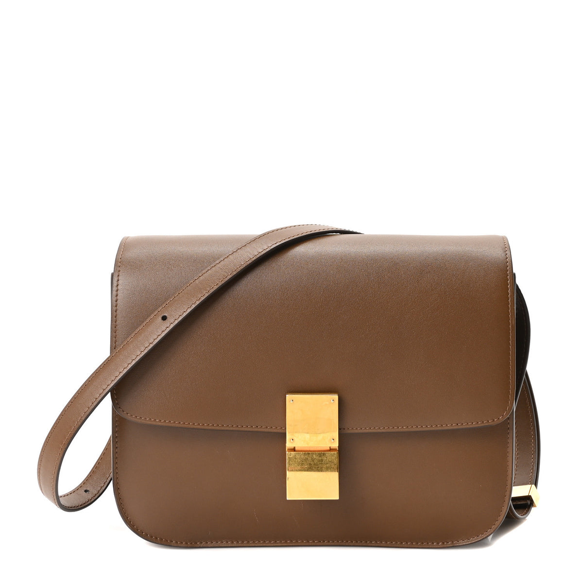 Celine Box Calfskin Medium Classic Box Flap Bag Camel 1 of 10