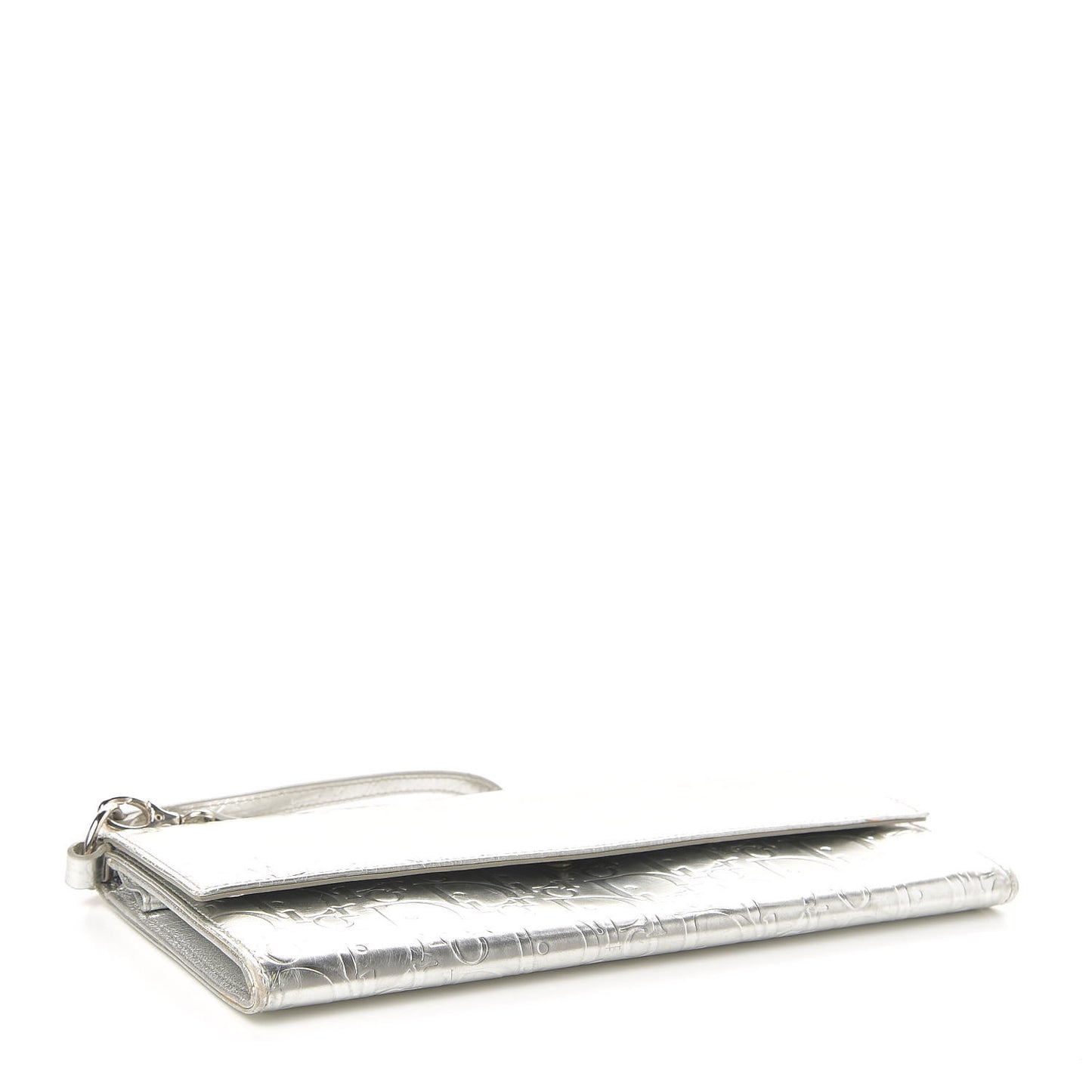 Metallic Patent Ultimate Wristlet Argent