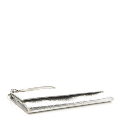 Christian Dior Metallic Patent Ultimate Wristlet Argent 4 of 11
