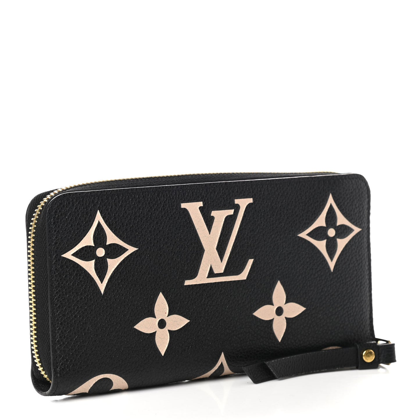 Empreinte Monogram Giant Zippy Wallet Black Beige