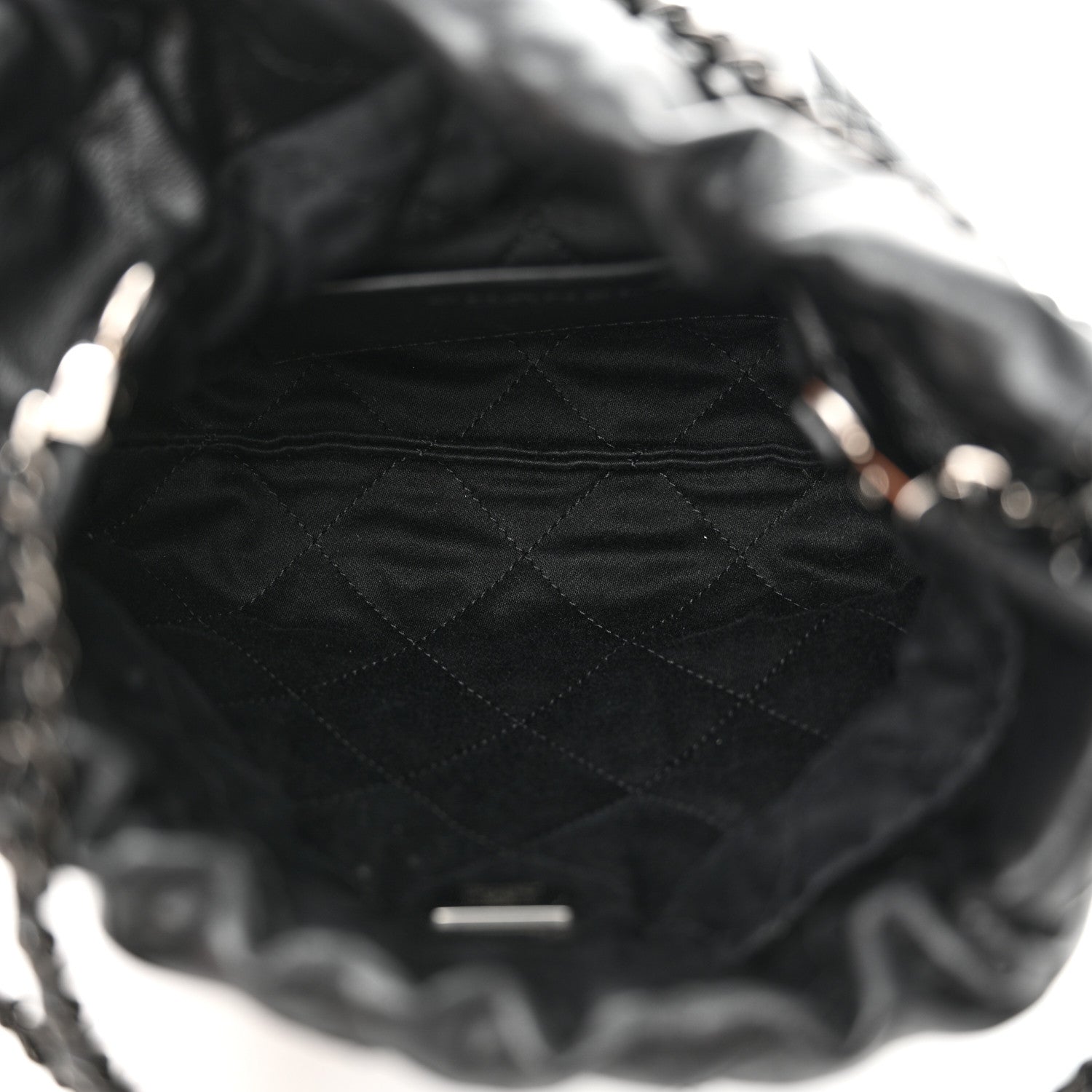 Chanel Shiny Calfskin Quilted Mini Chanel 22 So Black 5 of 11