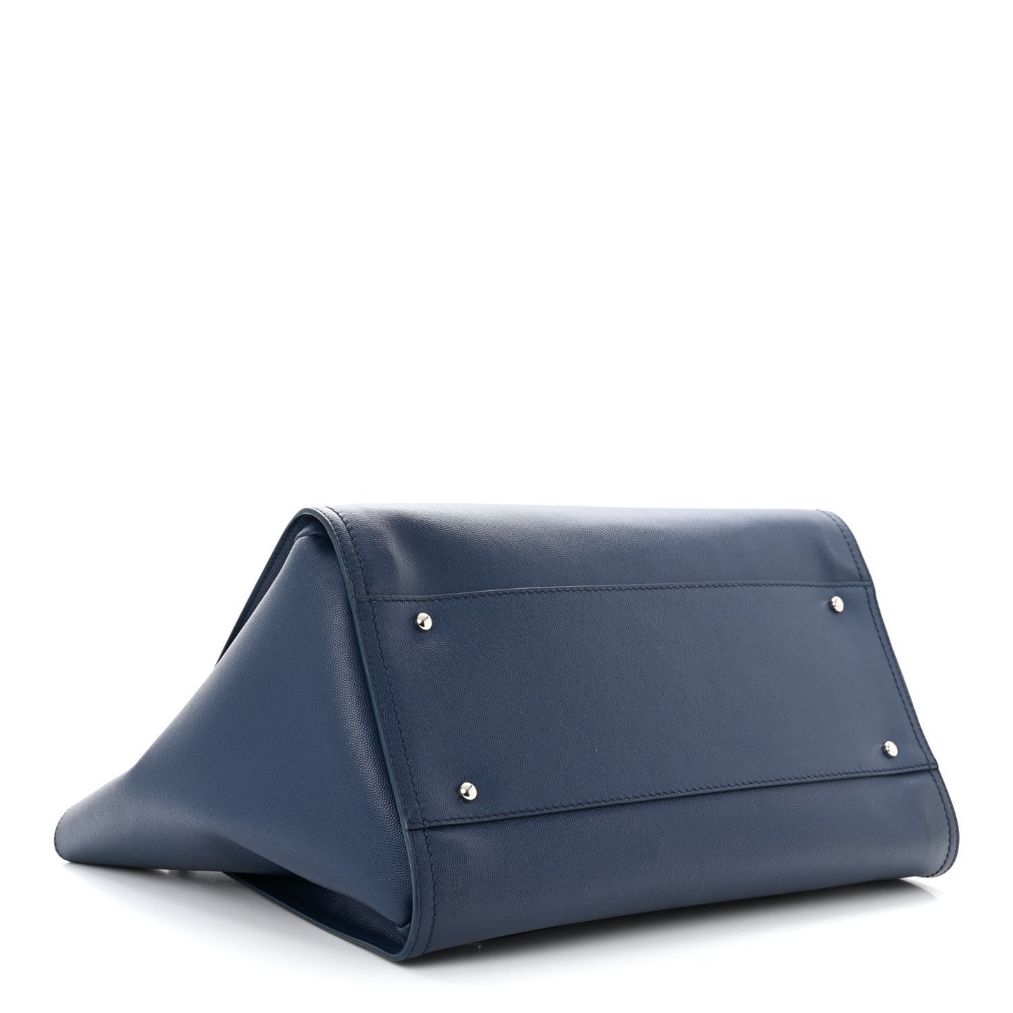 Caviar Large Studded Deauville Tote Navy