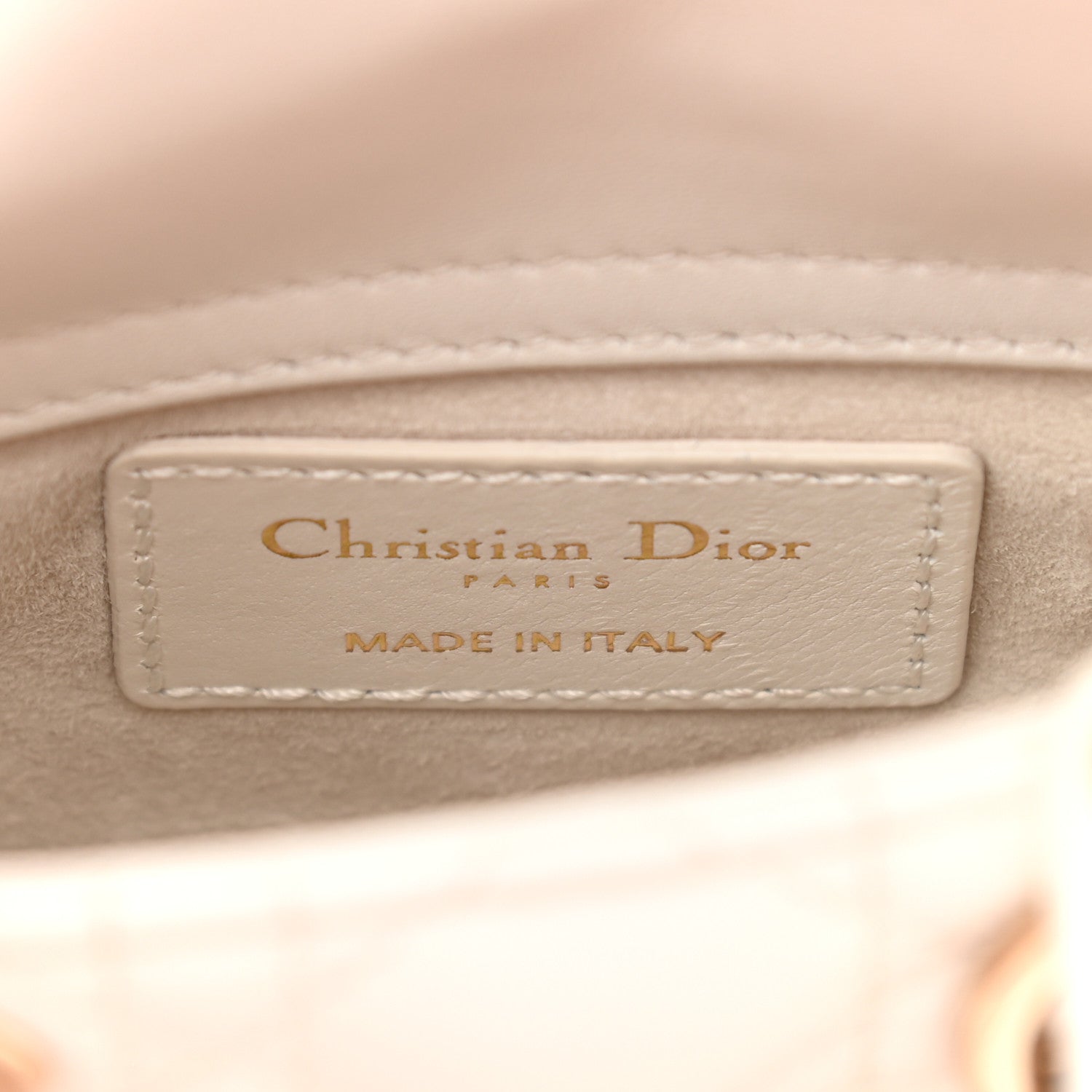 Christian Dior Lambskin Cannage Micro Lady Dior White 5 of 12