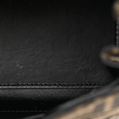 Versace X FENDI Grained Calfskin Fendace Medium La Medusa Top Handle Bag Black Brown 11 of 12