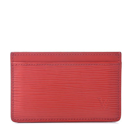 Louis Vuitton Epi Card Holder Carmine 1 of 5