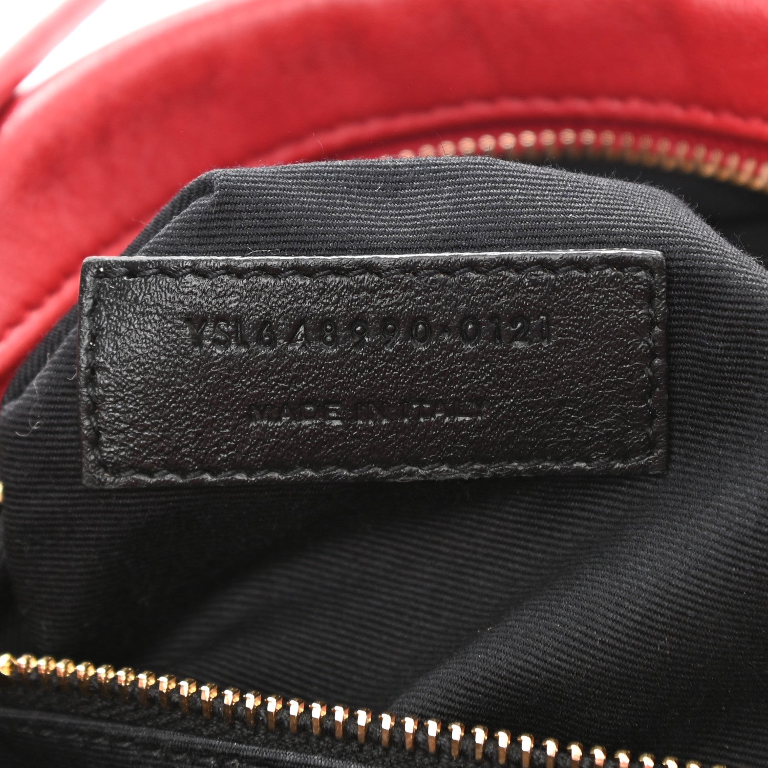 Saint Laurent Lambskin Quilted Victoire Camera Bag Rouge Eros 7 of 11