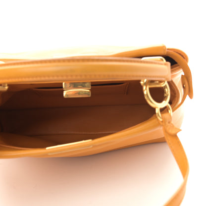 Fendi Nappa Mini Peekaboo Iconic Satchel Giallo Syrup 5 of 21