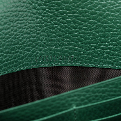 Gucci Calfskin Mini Dionysus Chain Wallet Emerald 9 of 12
