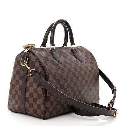 Louis Vuitton Damier Ebene Speedy Bandouliere 30 3 of 10