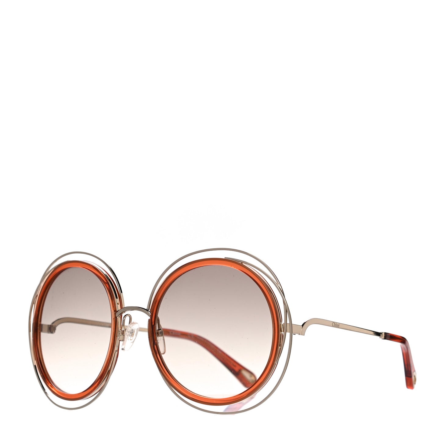 Oversized Round Carlina Sunglasses CE120S Orange