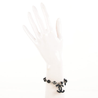 Chanel Beaded CC Bracelet Black 2 of 4