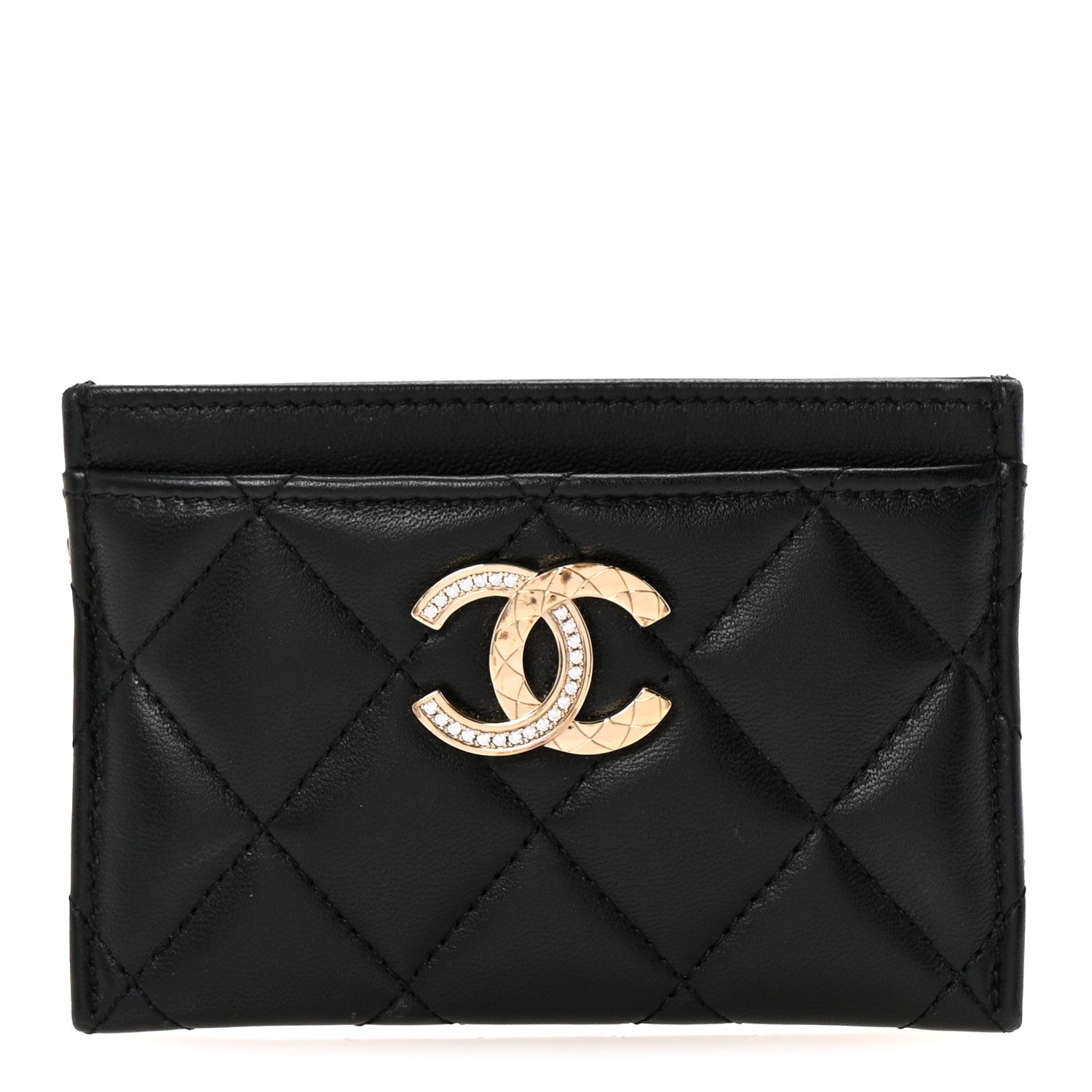 Chanel Lambskin Quilted Card Holder Black 1 of 22