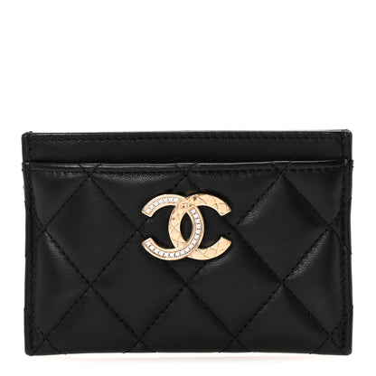 Chanel Lambskin Quilted Card Holder Black 1 of 22