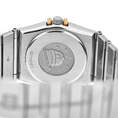 Omega Stainless Steel 18K Yellow Gold 22mm Constellation Quartz Watch White 795.1080 4 of 4
