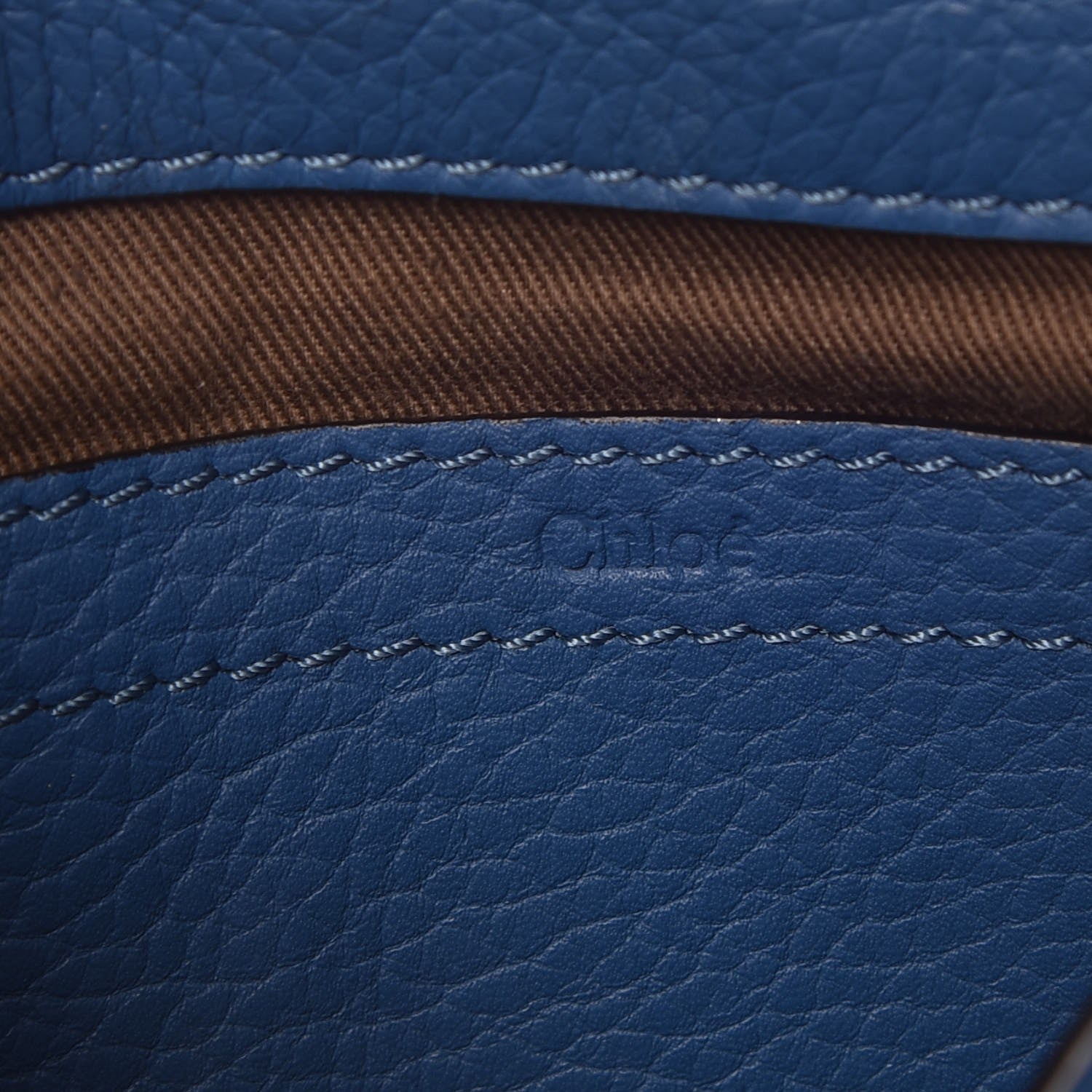 Chloe Calfskin Mini Marcie Round Crossbody Bag Royal Navy 7 of 10