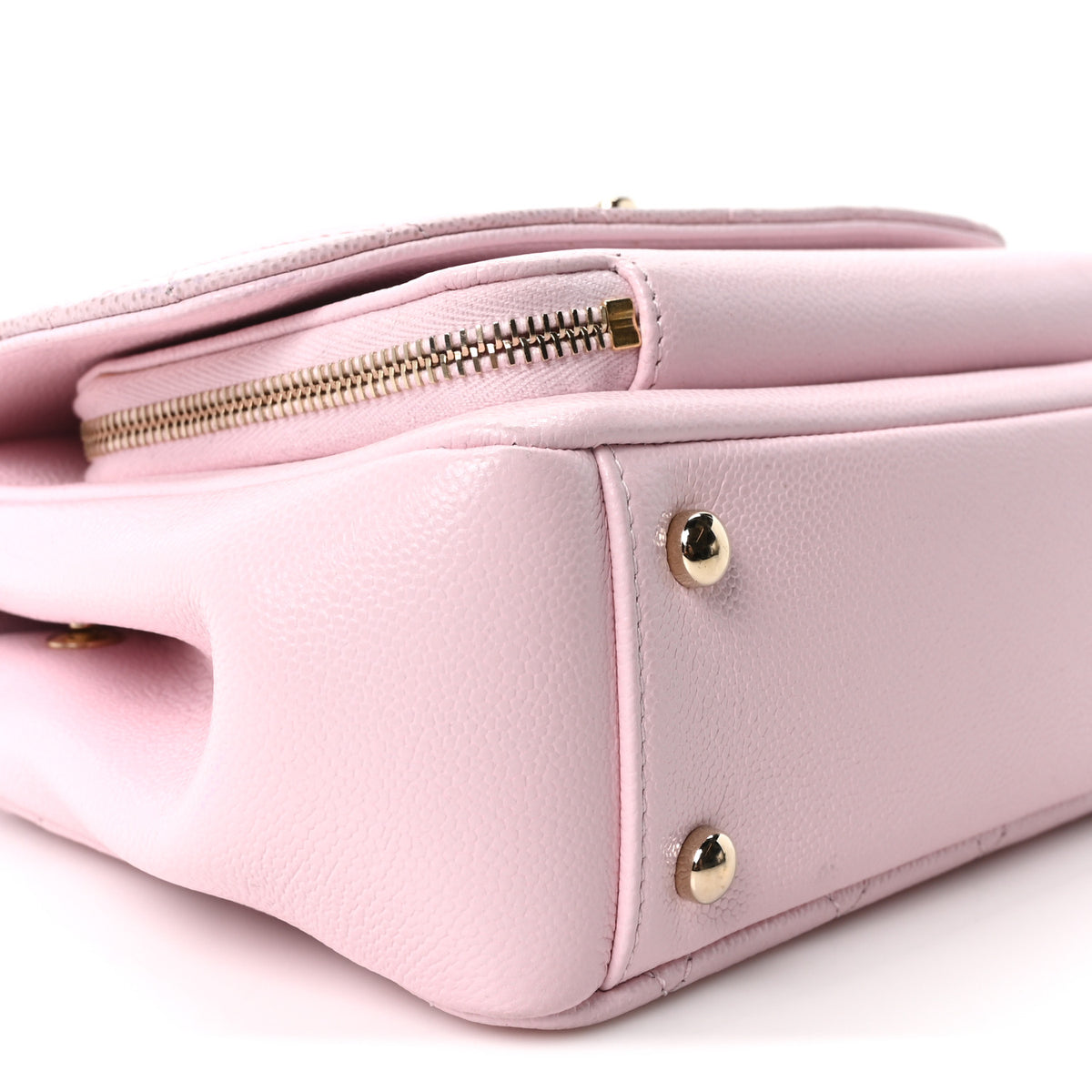 Caviar Quilted Medium Business Affinity Flap Light Pink