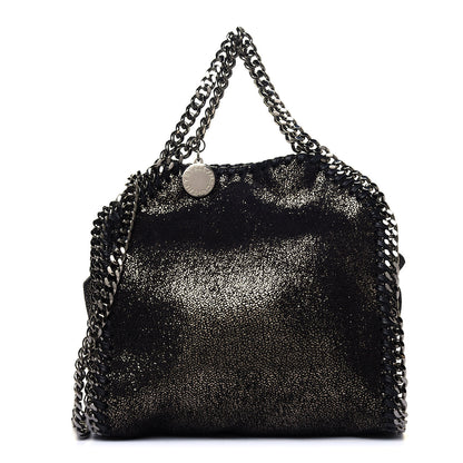 Stella McCartney Chamois Shiny Dotted Mini Falabella Fold Over Tote Ruthenium 1 of 4