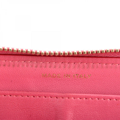Chanel Lambskin Quilted Zip Around Wallet Pink 6 of 8