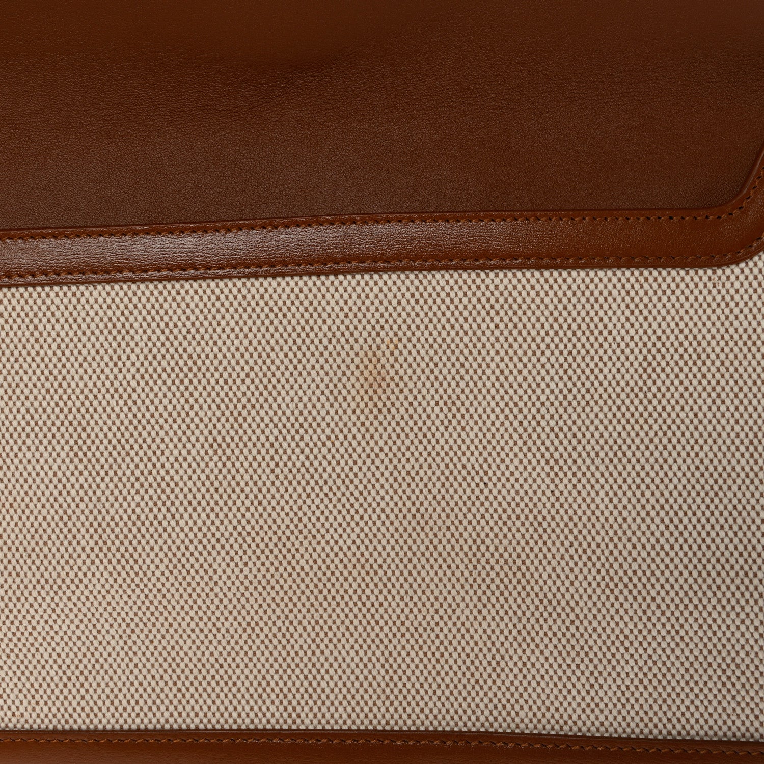 Saint Laurent Canvas Uptown Pouch Natural Beige Brick 8 of 11