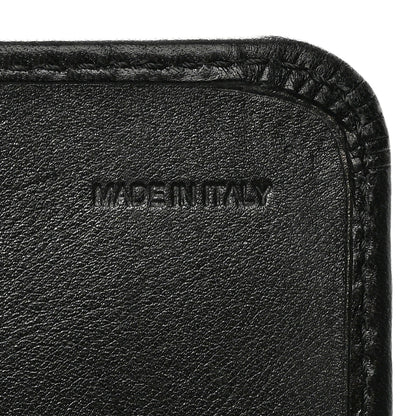 Burberry Bridle Calfskin House Check Medium Leighton Wallet Black 6 of 18