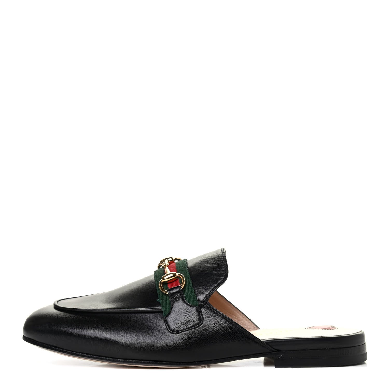 Gucci Malaga Kid Web Womens Princetown Slippers 36 Black 1 of 4