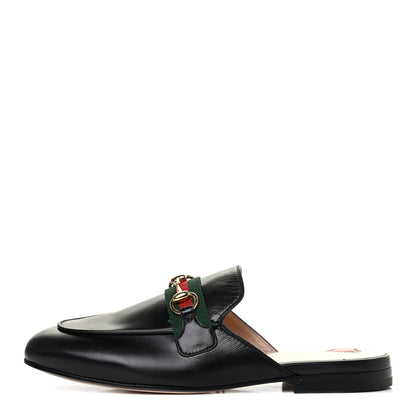 Gucci Malaga Kid Web Womens Princetown Slippers 36 Black 1 of 4