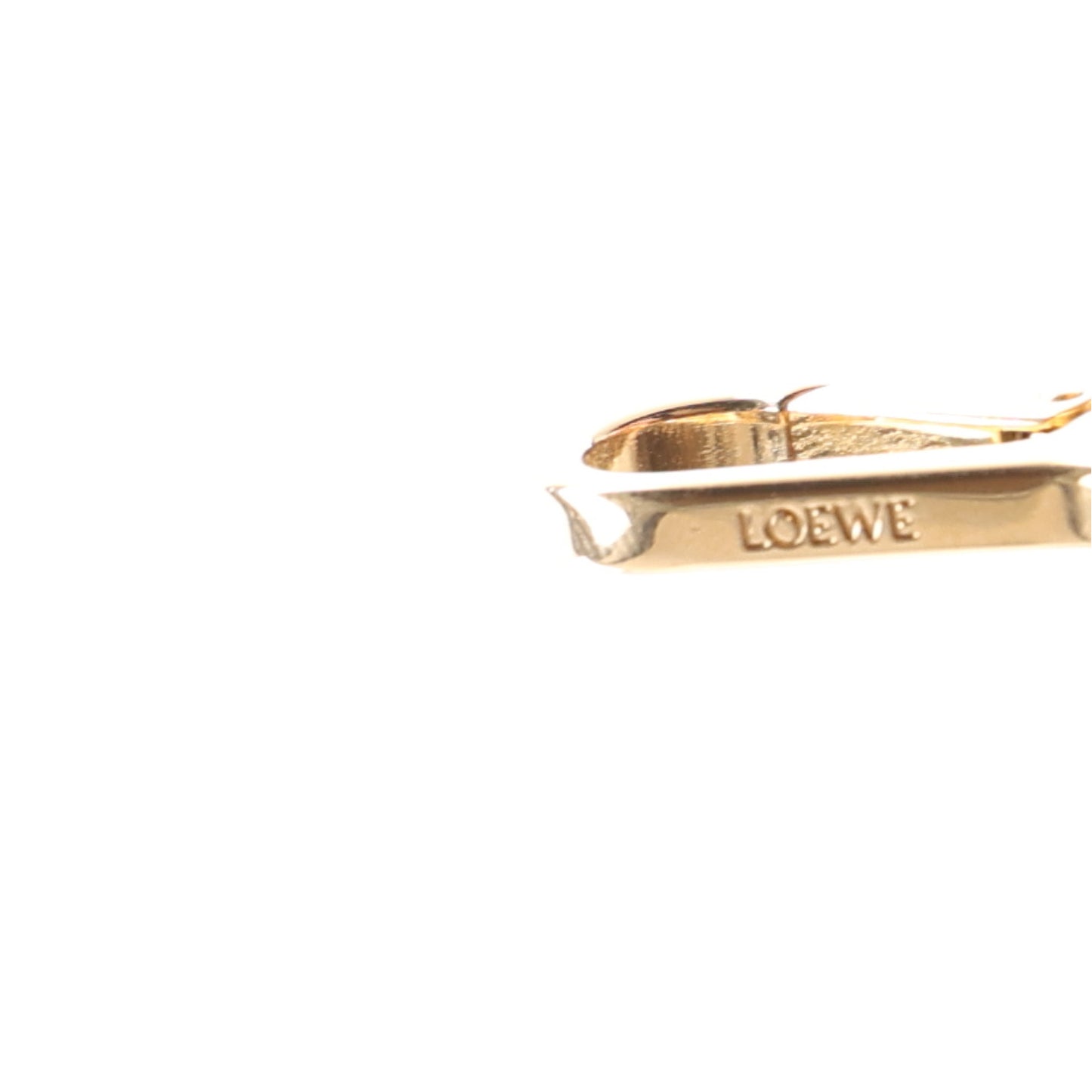Brass Acetate Donut Chain Shoulder Strap Black Beige