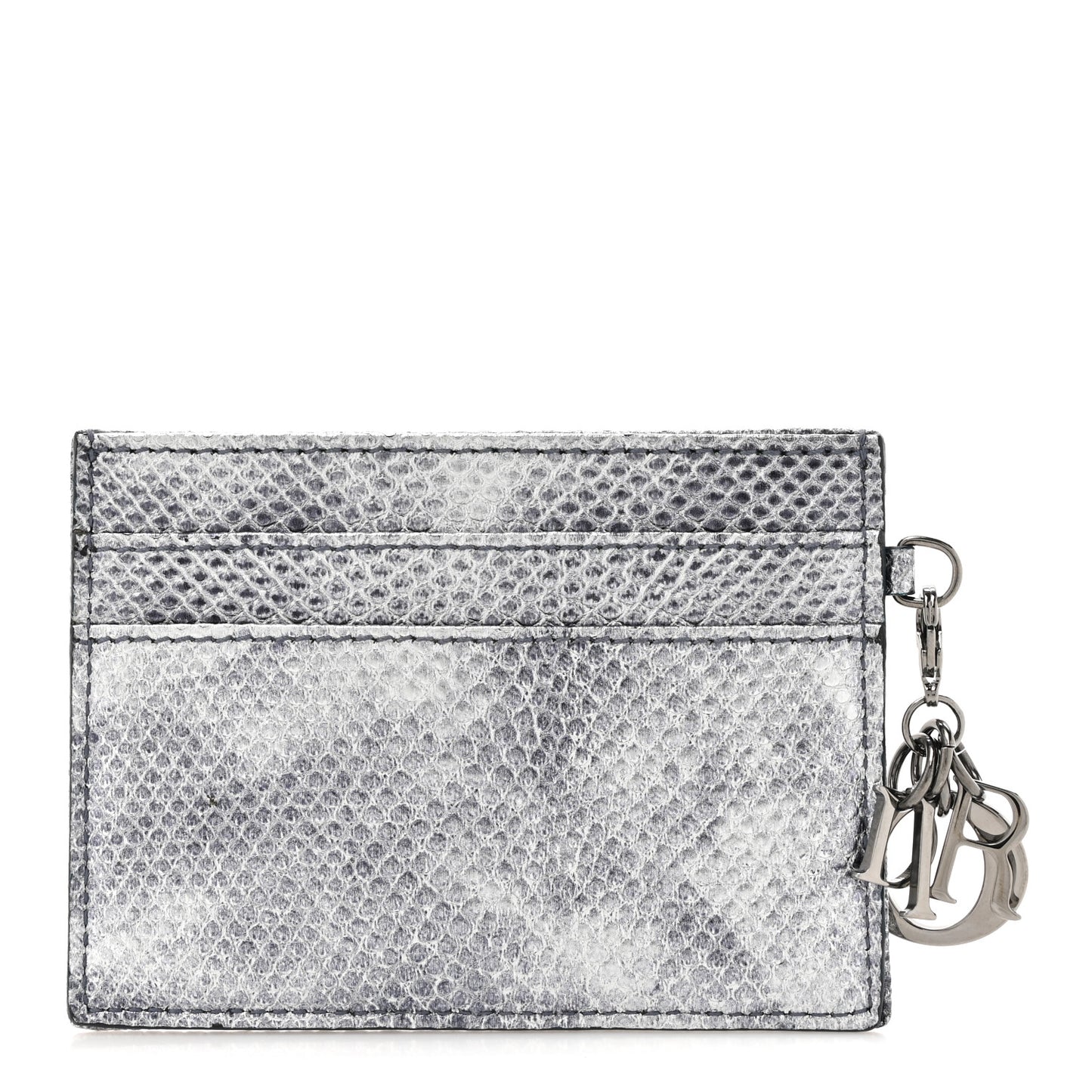 Karung Lady Dior Card Holder Vieil Argent