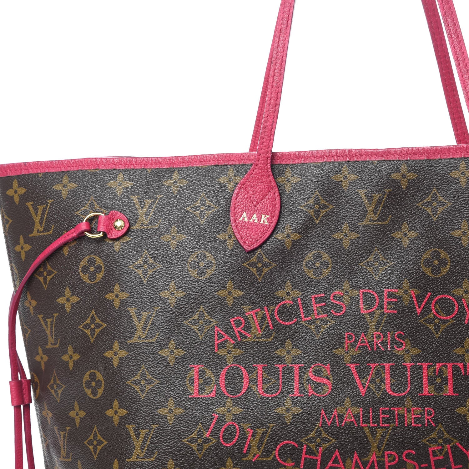 Louis Vuitton Monogram Articles de Voyage Ikat Neverfull GM Rose Indien 8 of 18